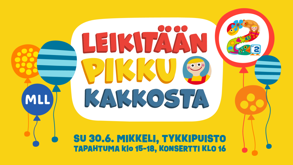 Leikitään Pikku Kakkosta Mikkelissä -tapahtuman mainoskuva